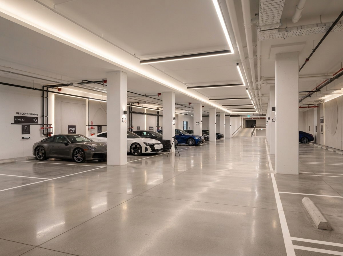 3-Level Basement Parking